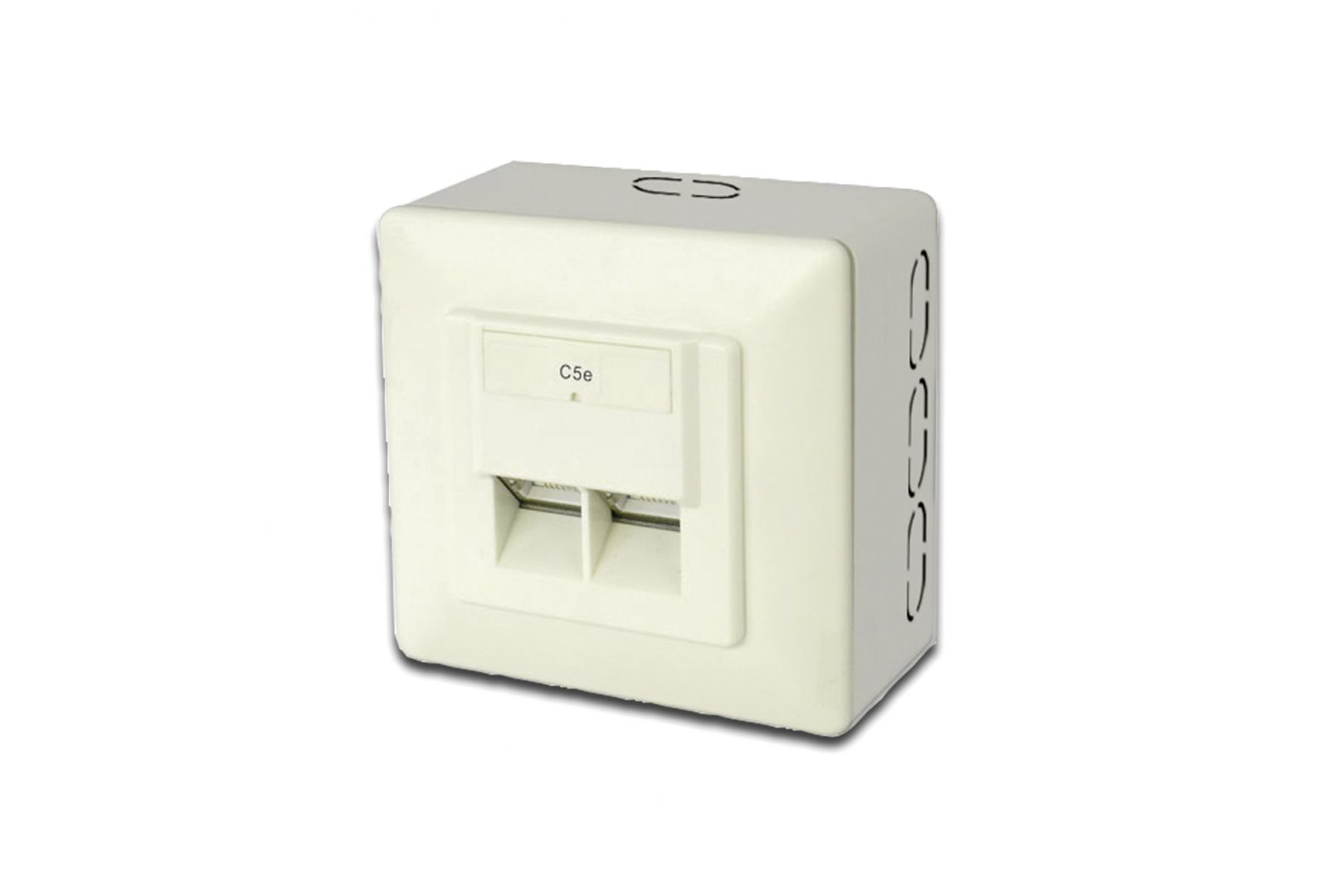 Digitus CAT 5e wall outlet, shielded, 2x RJ45