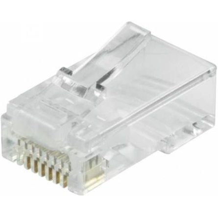 Logilink RJ45 modular plug Cat.6 unshielded pass through 50 pcs
