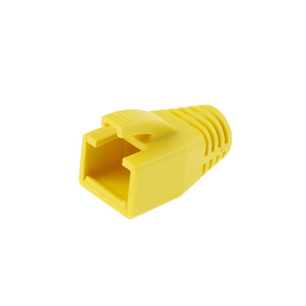 ACT RJ45 boot for 7.0 mm cable Yellow