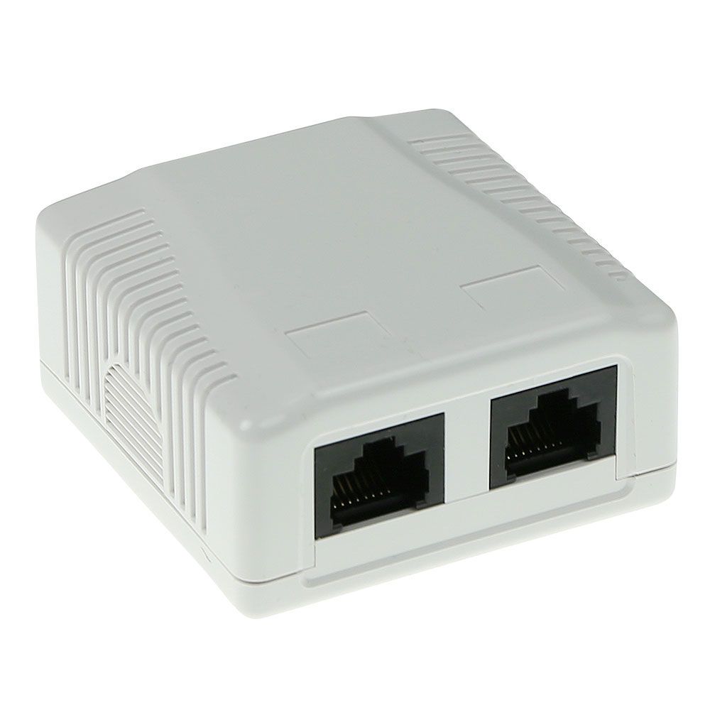 ACT Surface mounted box unshielded 2 ports CAT5E