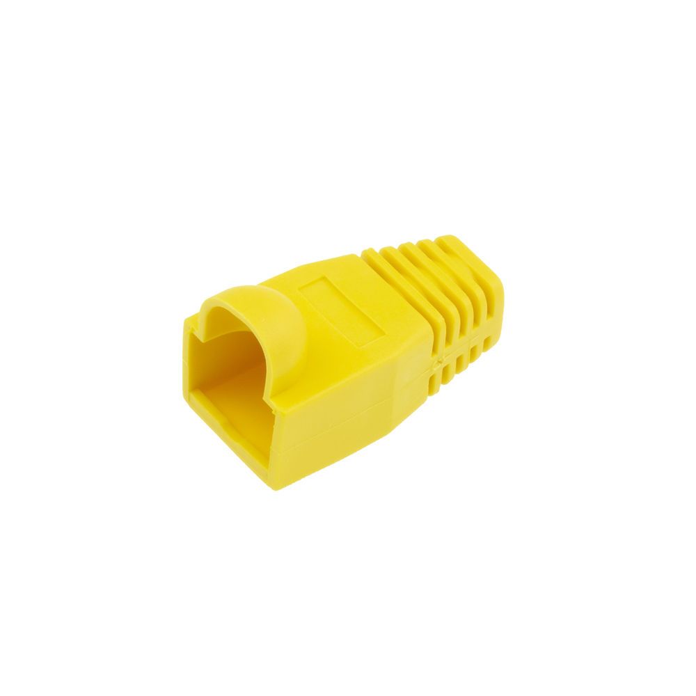 ACT RJ45 boot for 6.5 mm cable Yellow