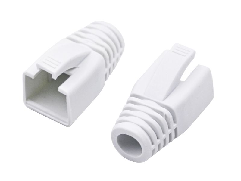 Nestron Törésgátló RJ45 csatlakozóhoz; 10 db/csomag; fehér