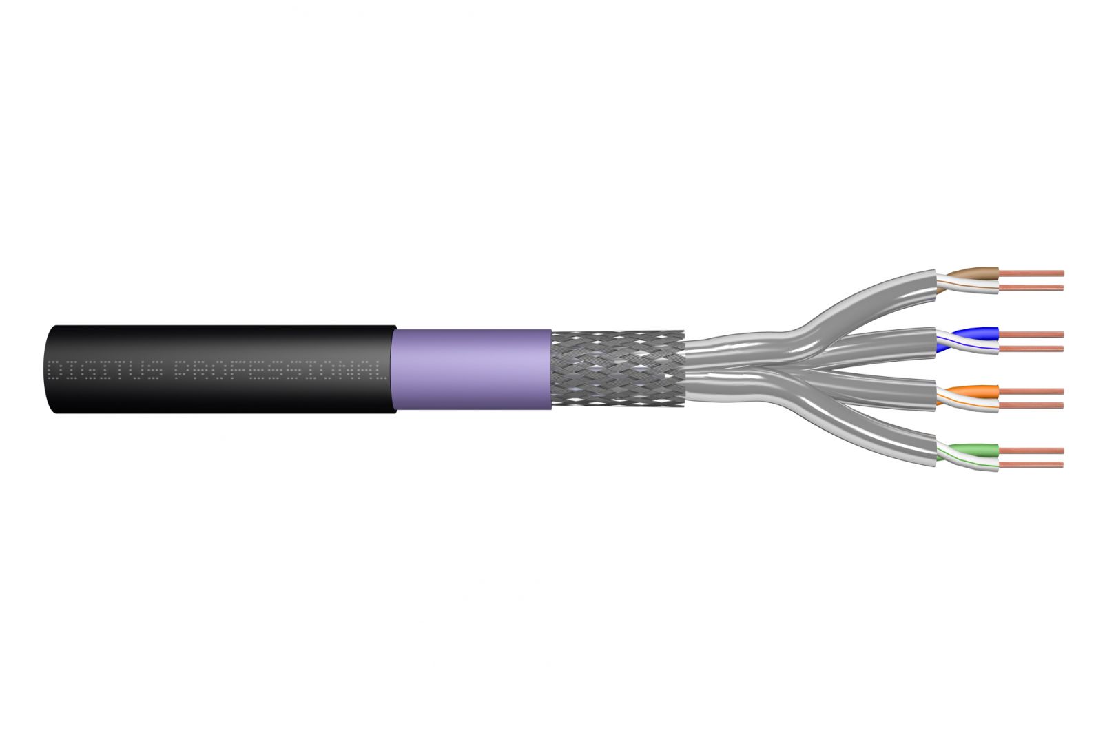 Digitus CAT7 S-FTP Installation Cable 100m Black