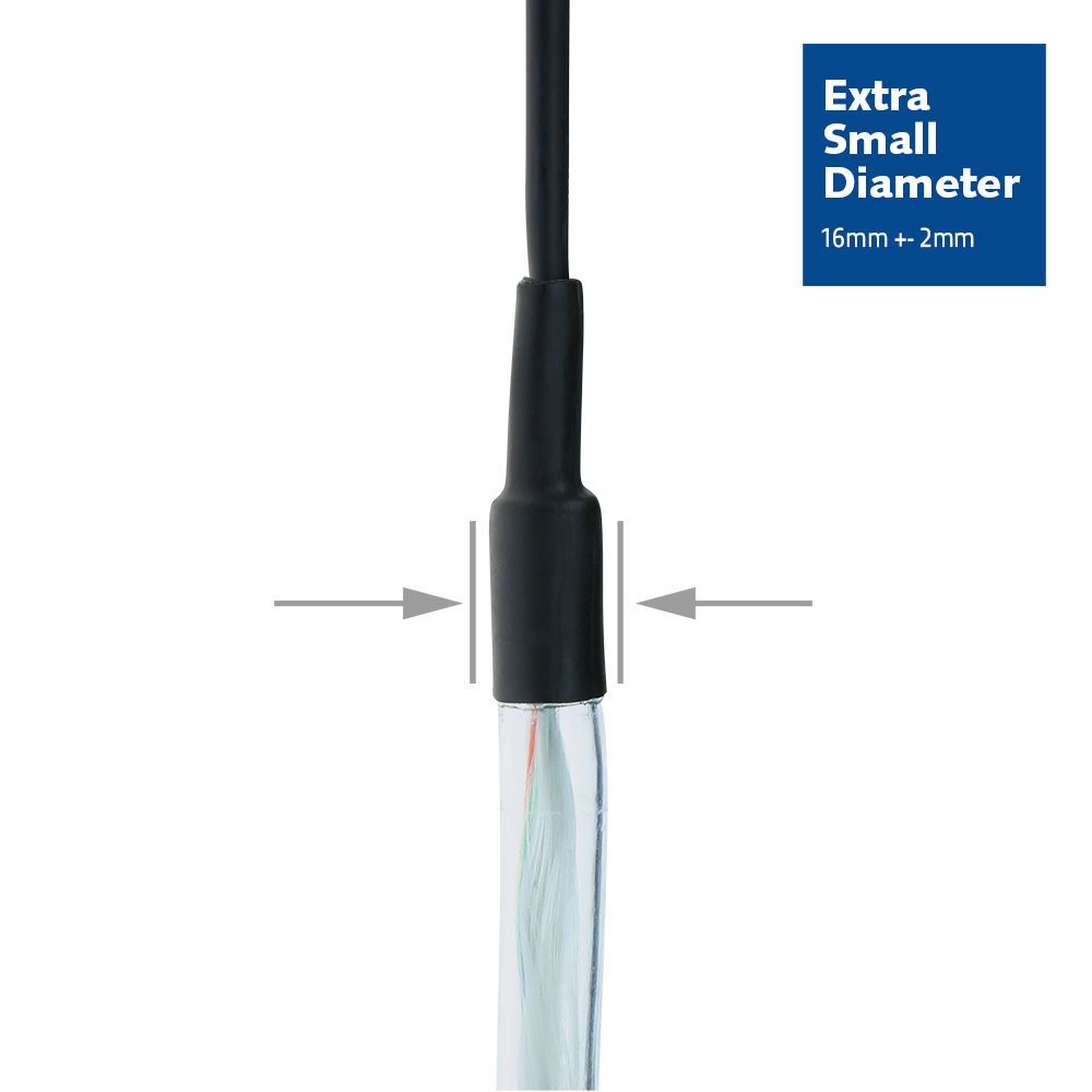 ACT Singlemode 9/125 OS2 indoor/outdoor cable 8 fibers with LC connectors 110m Black