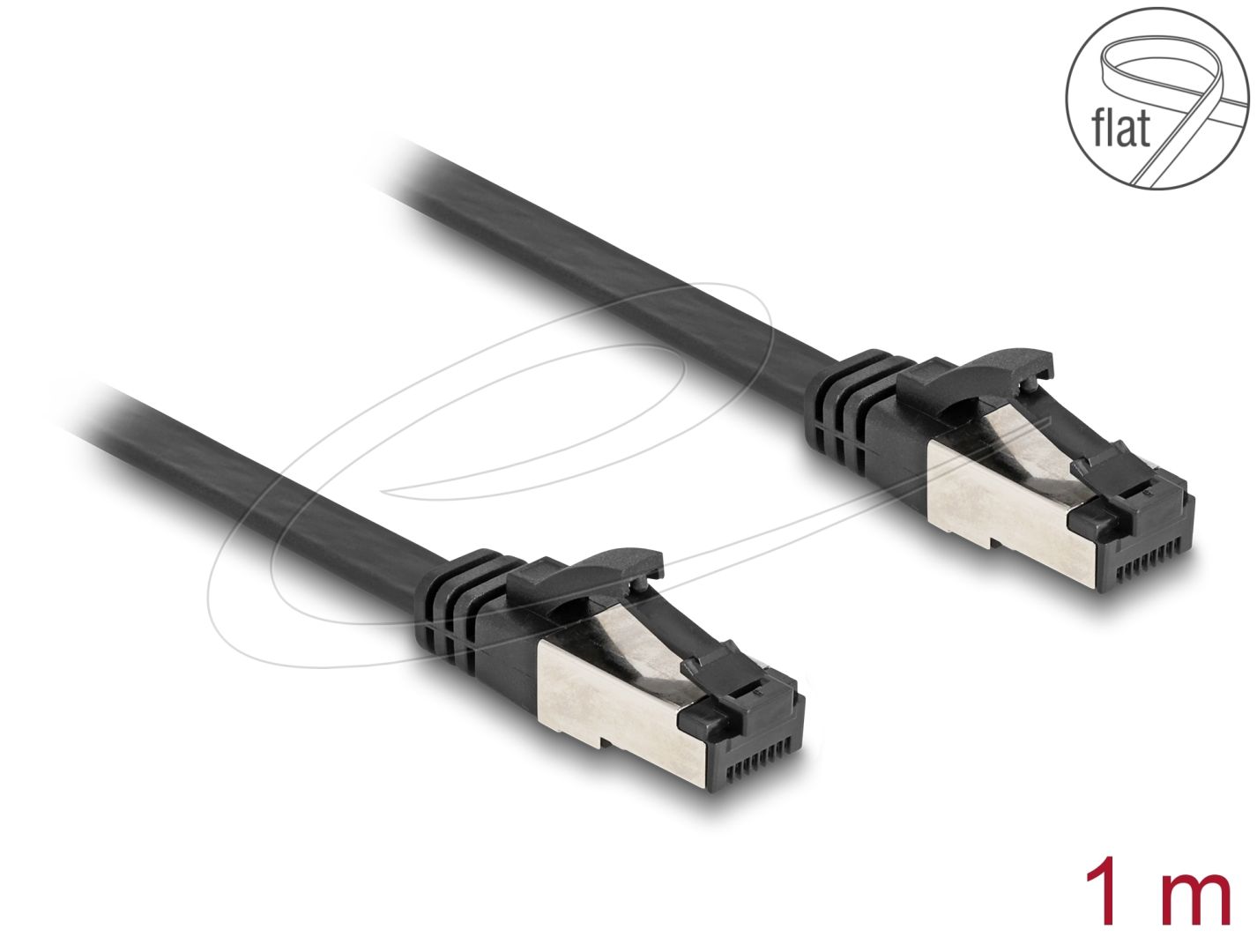 DeLock CAT8.1 Patch Cable 1m Black