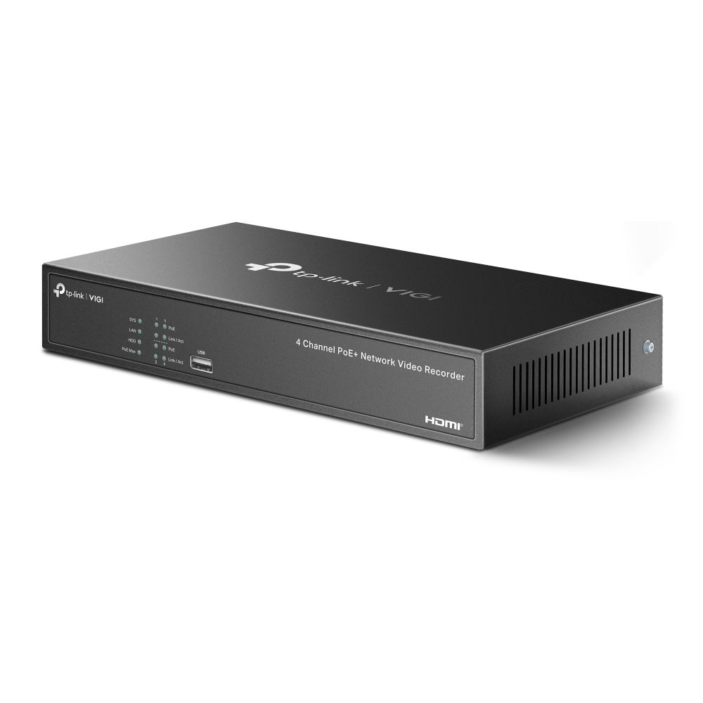 TP-Link VIGI NVR1004H VIGI 4 Channel Network Video Recorder + 2TB HDD