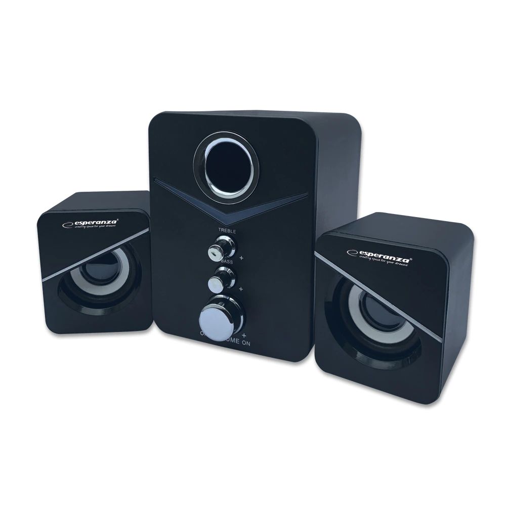 Esperanza Cancan USB 2.1 Speakers Black