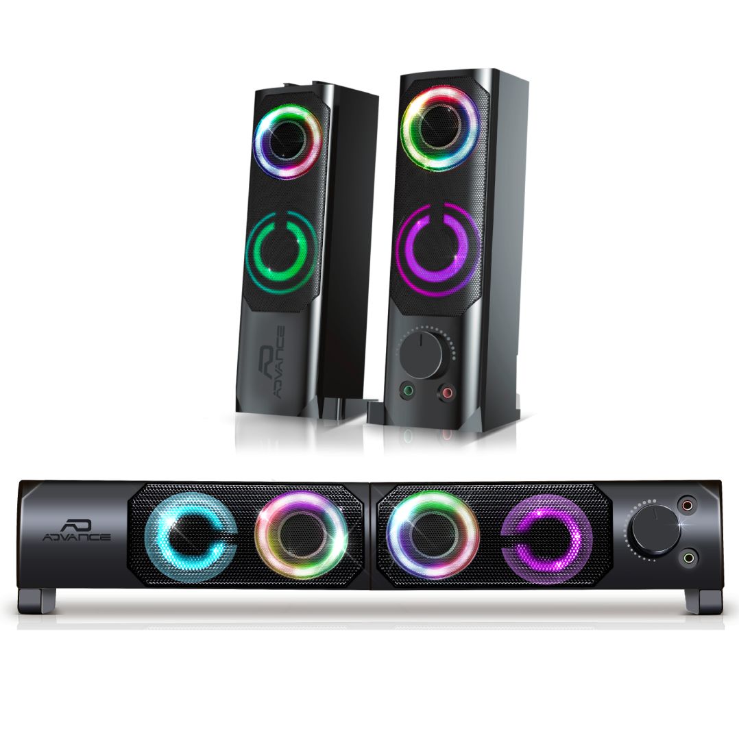 Advance Soundphonics 6W RMS RGB Speaker Black