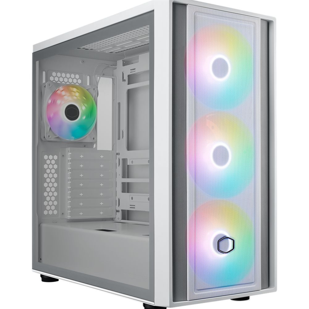 Cooler Master MasterBox 600 Tempered Glass White