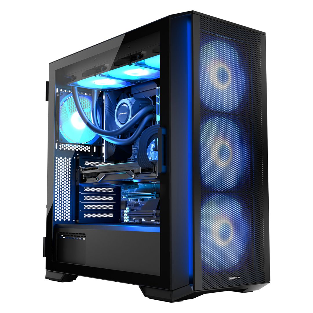 Modecom Horizon ARGB Flow Tempered Glass Black
