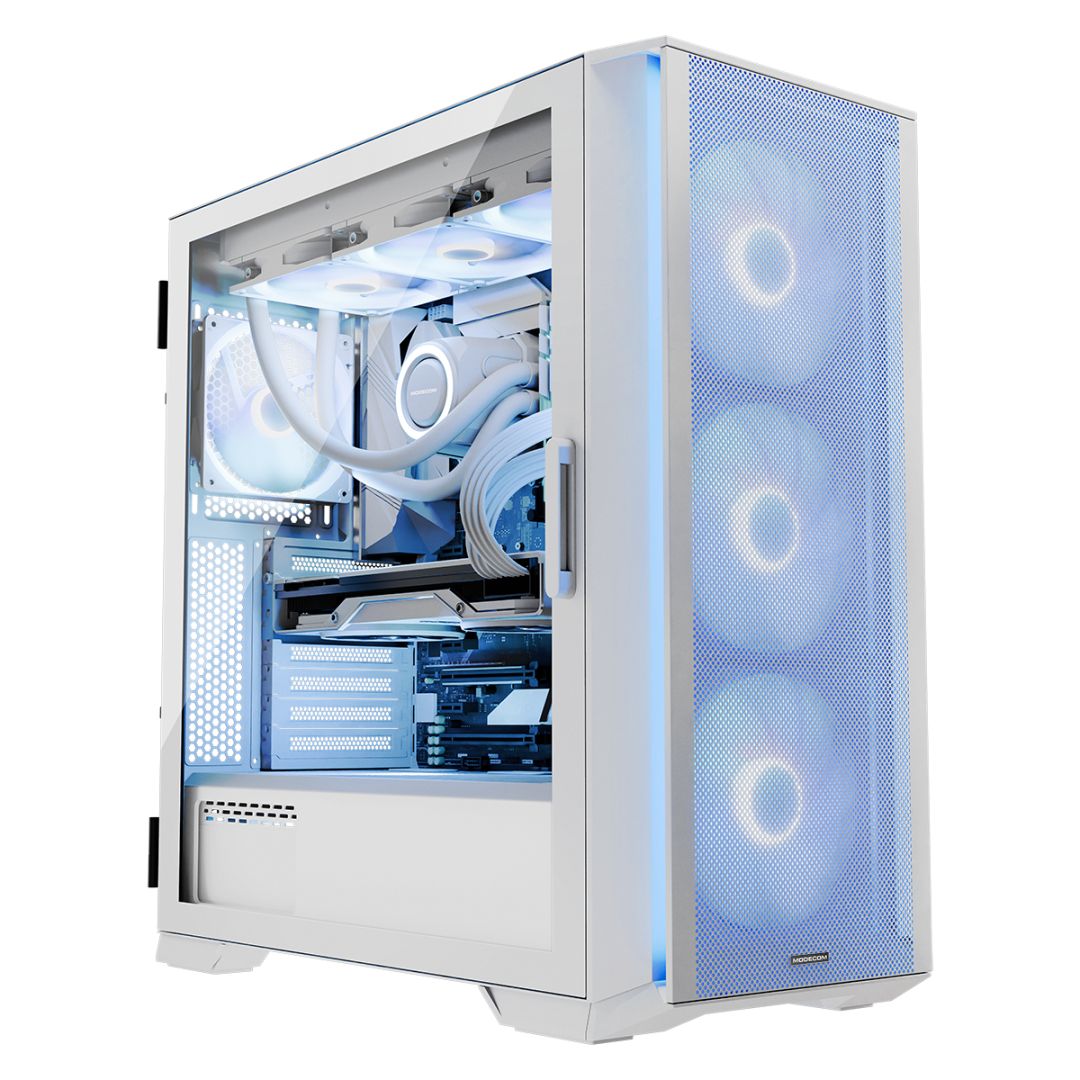 Modecom Horizon ARGB Flow Tempered Glass White