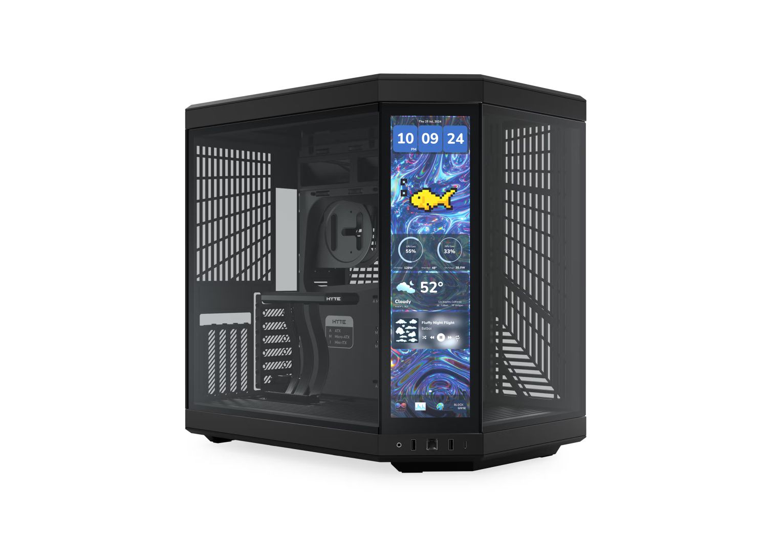 HYTE Y70 Touch Infinite Tempered Glass Black
