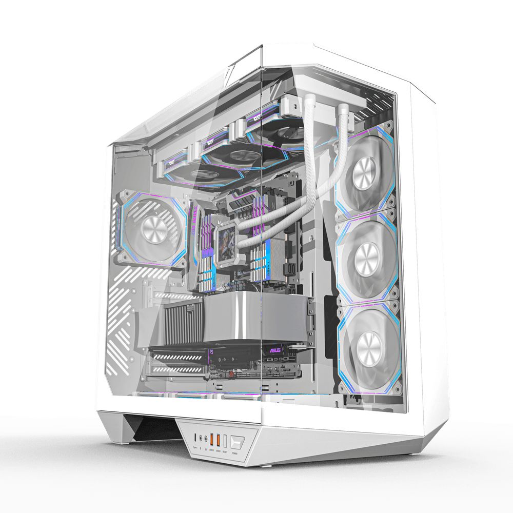 darkFlash DY470 Tempered Glass White