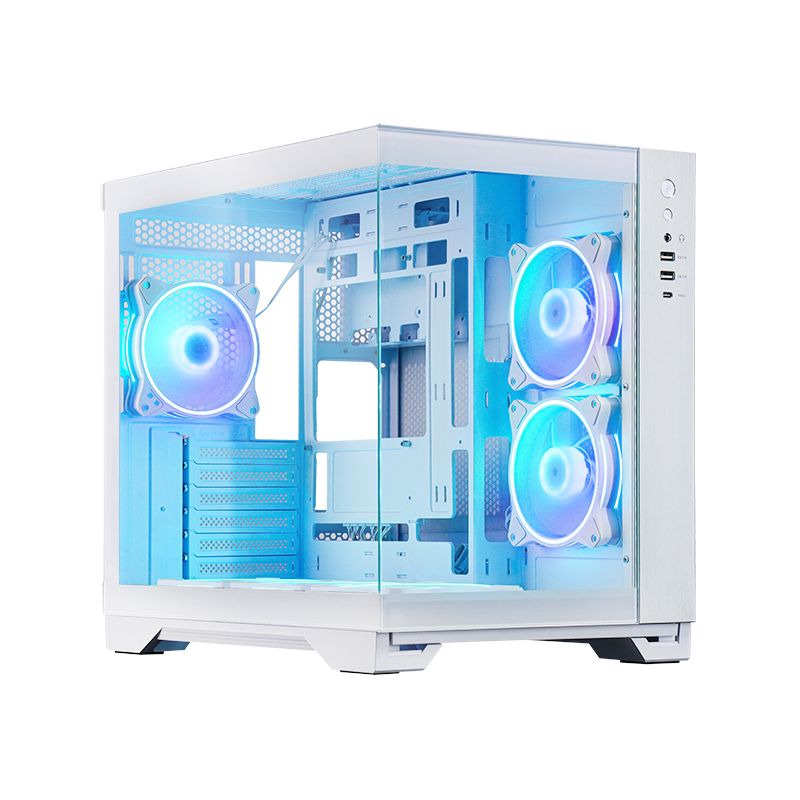 Chieftec Visio Tempered Glass White