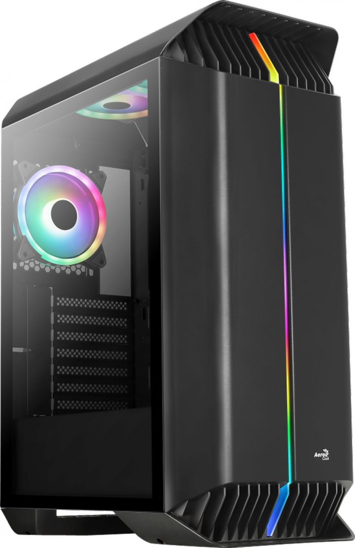 Aerocool Gladiator Duo-G-BK-v1​ ARGB Tempered Glass Black