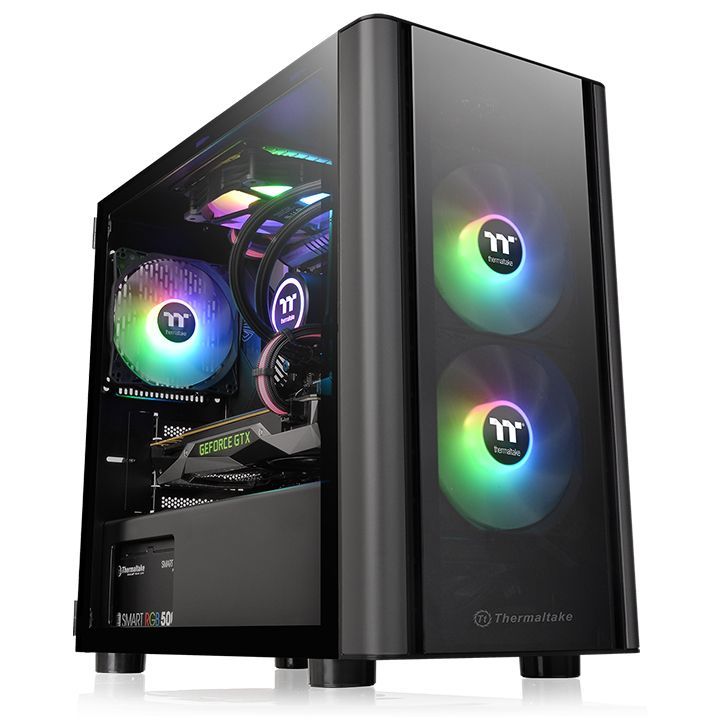 Thermaltake V150 Tempered Glass Black