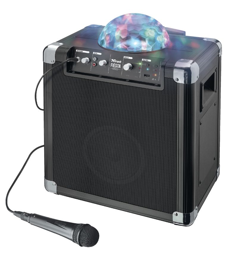 Trust Fiësta Disco Wireless Bluetooth Speaker with party lights Black