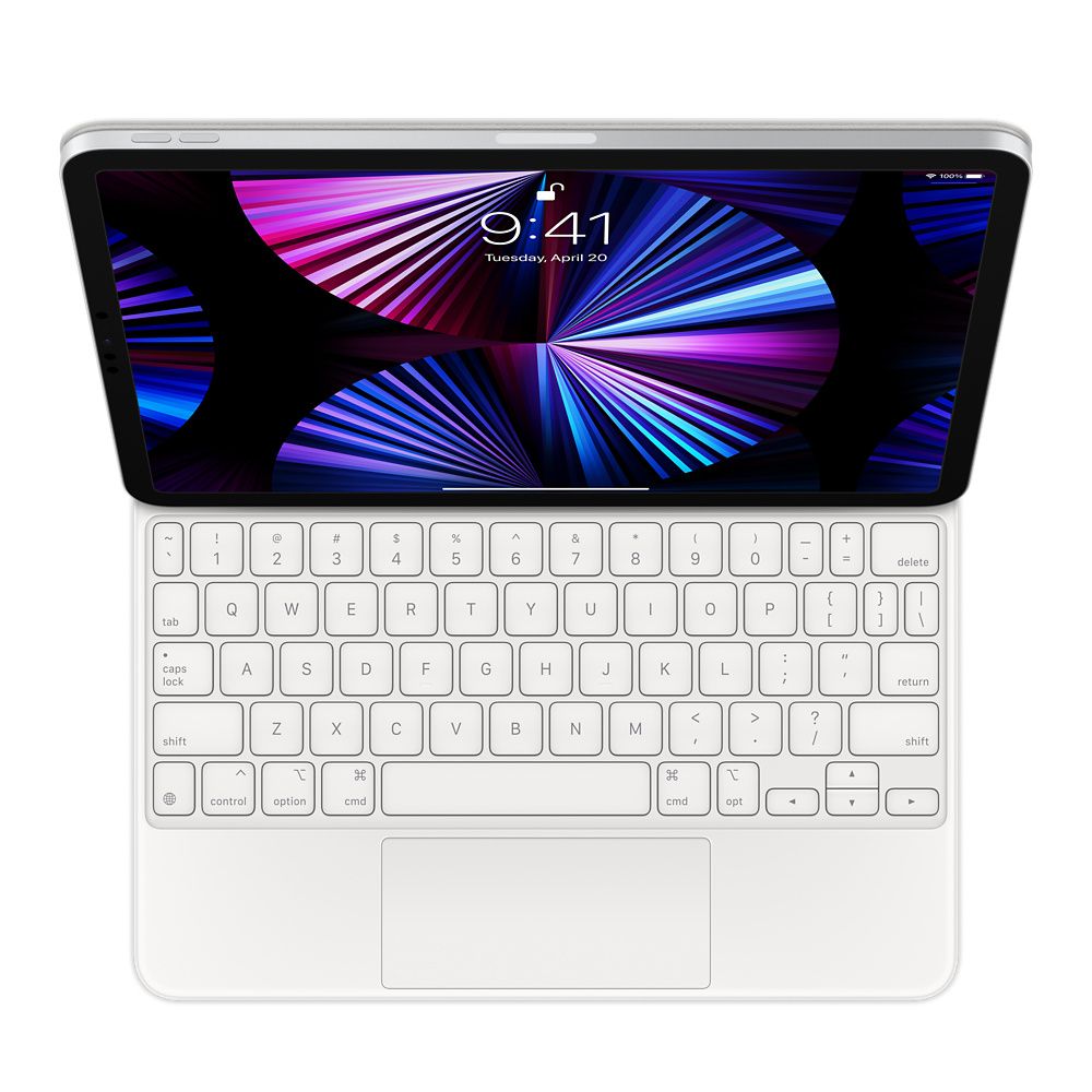 Apple Magic Keyboard for iPad Pro 11-inch (3rd generation) and iPad Air (4th generation) White US