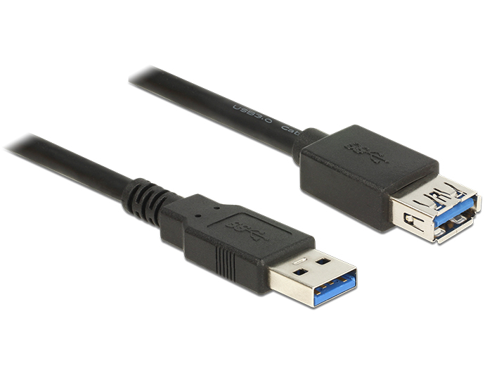 DeLock Extension cable USB 3.0 Type-A male > USB 3.0 Type-A female 0,5m Black