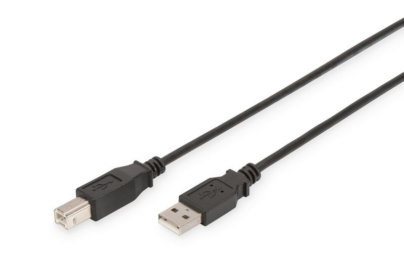 Assmann USB2.0 connection cable type A - B M/M 1,8m Black