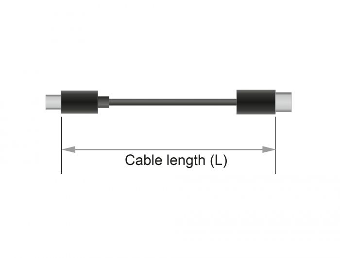DeLock USB cable Type-C to DisplayPort (DP Alt Mode) 4K 60 Hz 2m coaxial