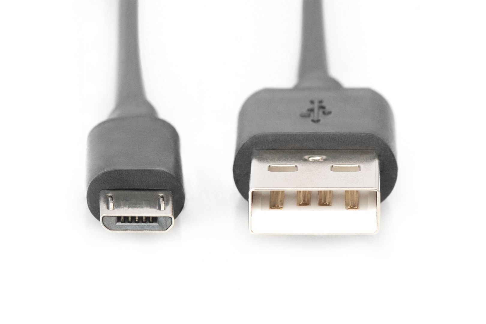 Assmann USB 2.0 connection cable, type  A - micro 3m Black