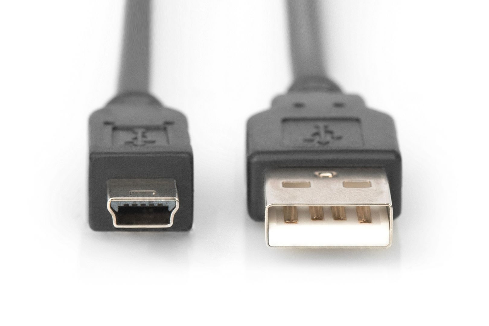 Assmann USB 2.0 connection cable, type  A - mini B (5pin) 3m Black