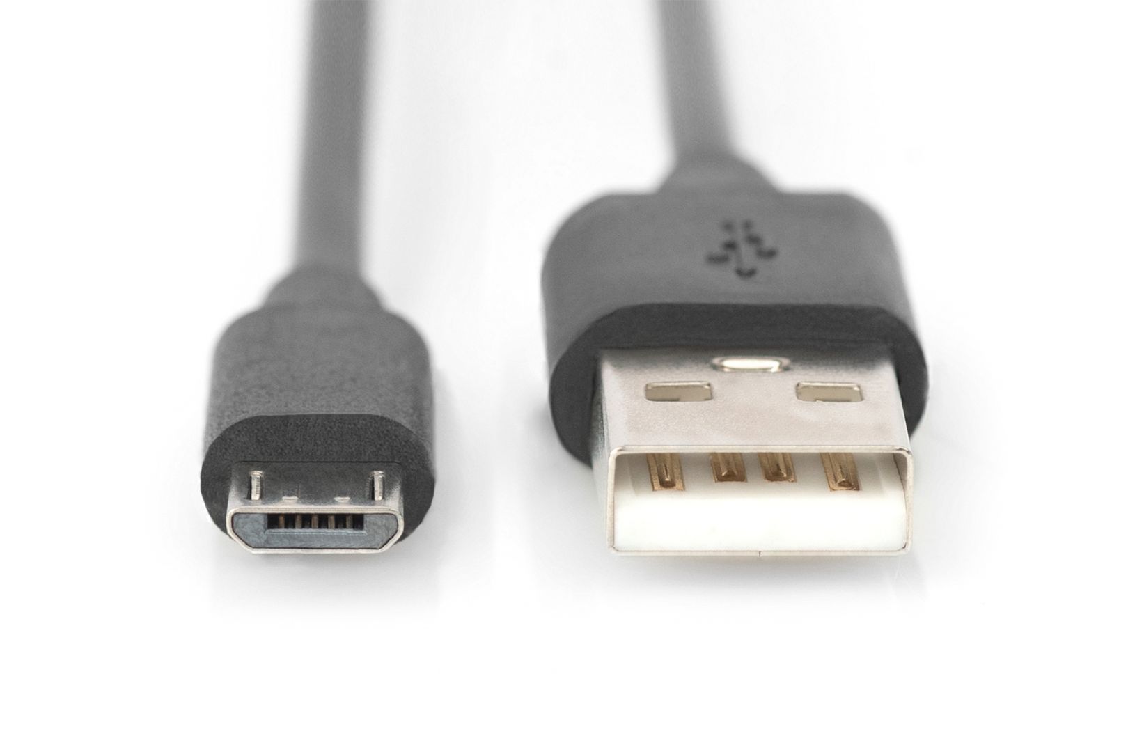 Assmann USB connection cable, type  A - microUSB 1,8m Black
