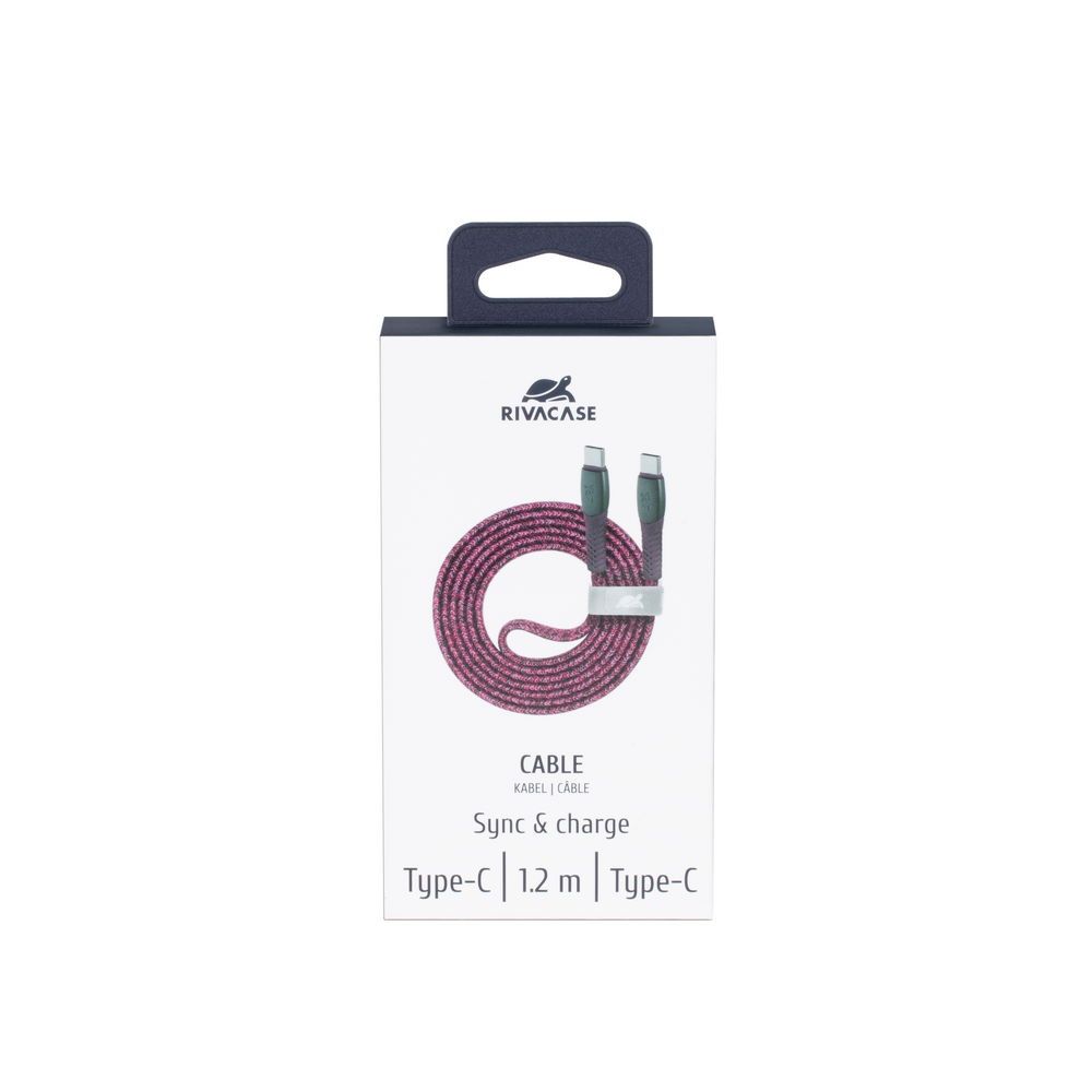 RivaCase PS6105 RD12 Type-C / Type-C cable 1,2m Red