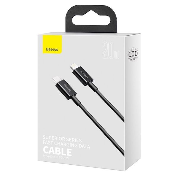 Baseus Superior 20W Type-C/Lightning Cable 1m Black