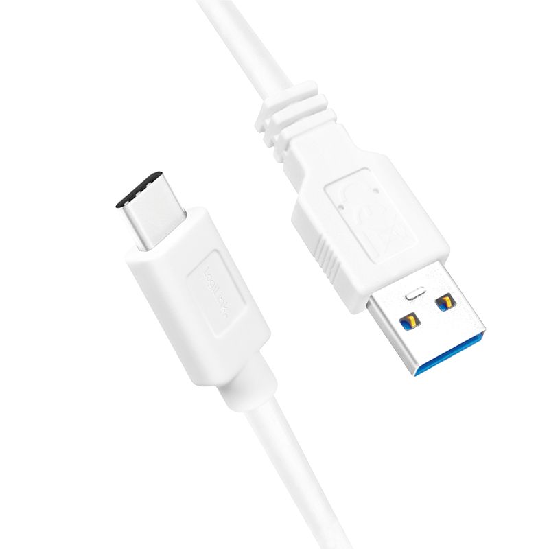 Logilink USB 3.2 Gen1 Type-C cable, C/M to USB-A/M 0,15m White