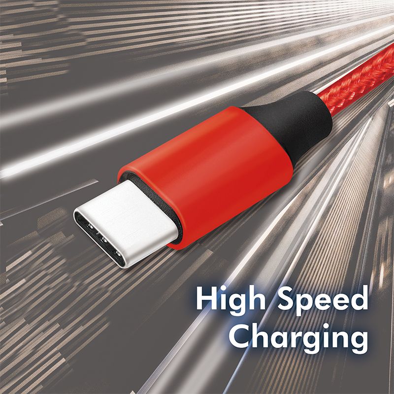 Logilink USB 2.0 Type-C cable C/M to USB-C/M 1m Red