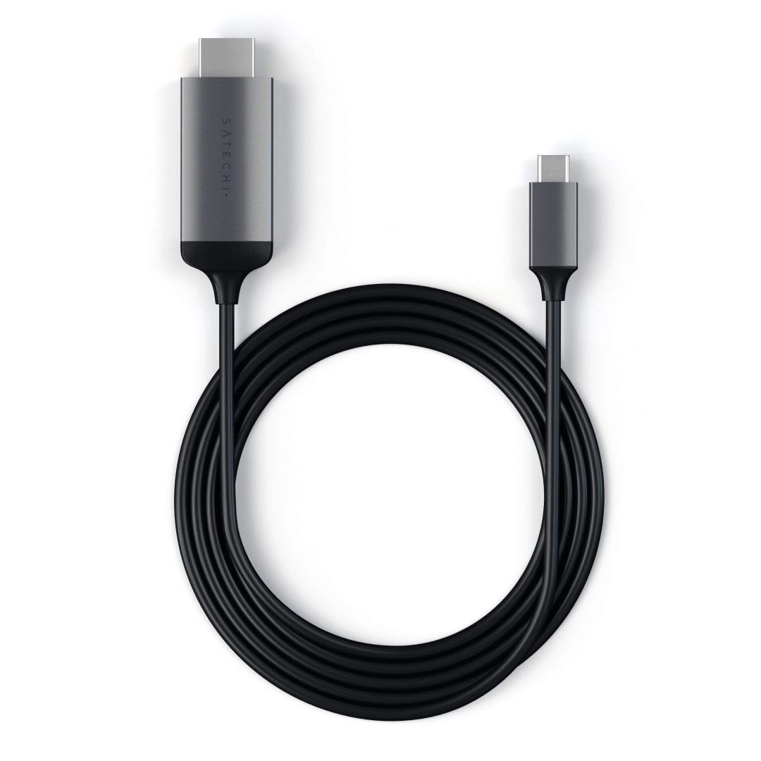 Satechi Aluminum Type-C to HDMI Cable 1,8m Black/Grey