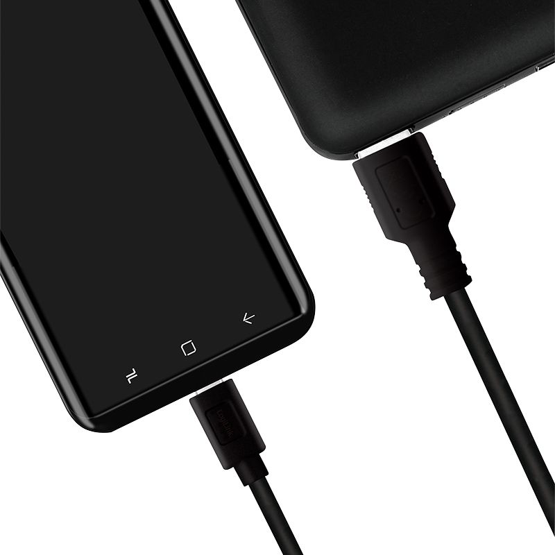 Logilink USB 3.2 Gen1 Type-C cable C/M to USB-A/M 0,15m Black