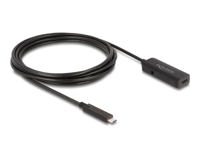 DeLock Active USB 10 Gbps extension cable USB Type-C 3m Black