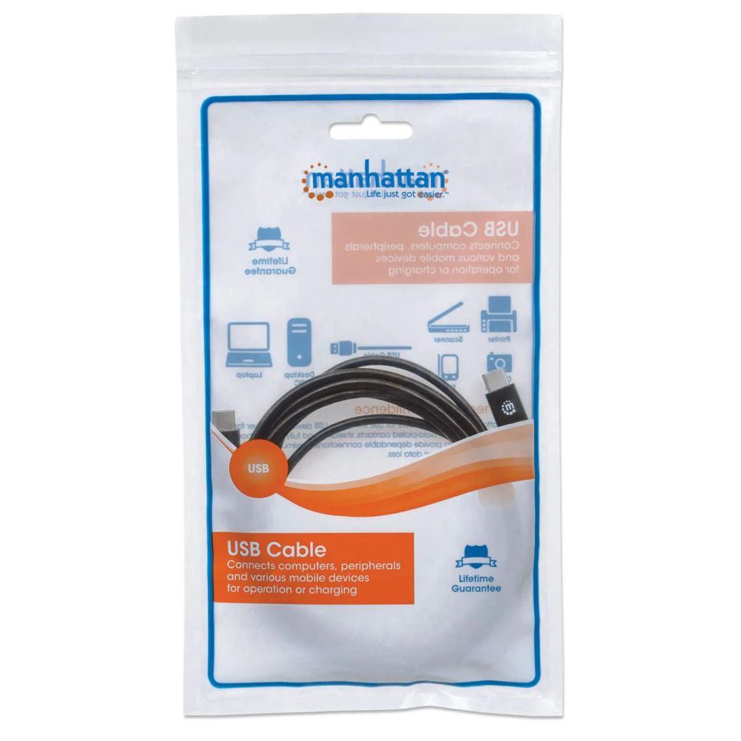 Manhattan USB 3.2 Gen 2 Type-C Device Cable 1m Black