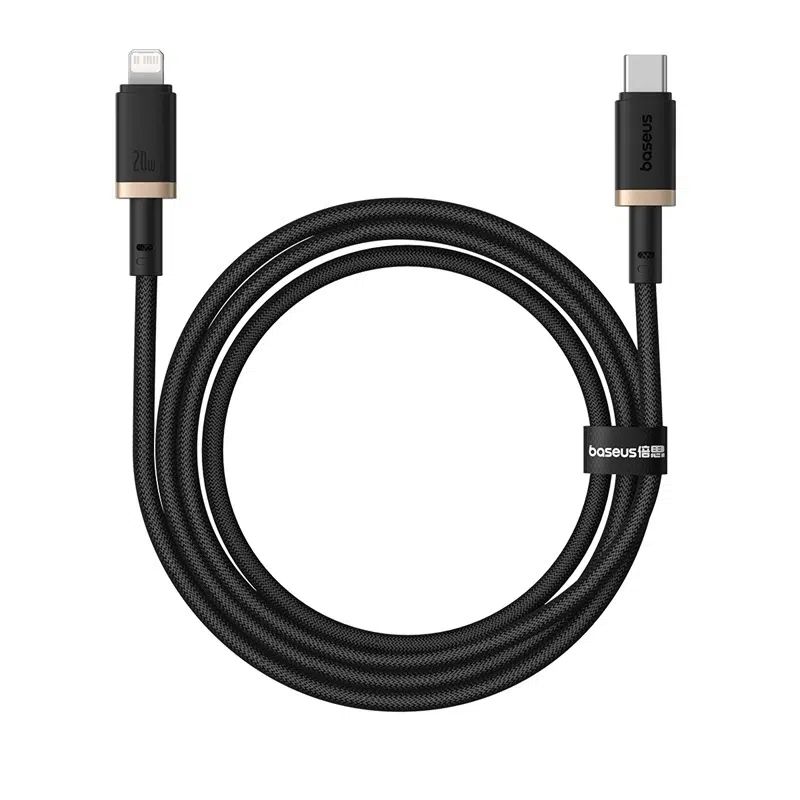 Baseus Dura Series 20W Type-C to Lightning Fast Charging Cable 2m Black/Gold