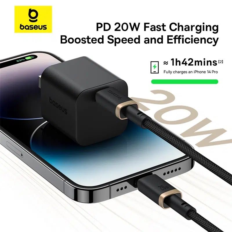 Baseus Dura Series 20W Type-C to Lightning Fast Charging Cable 2m Black/Gold