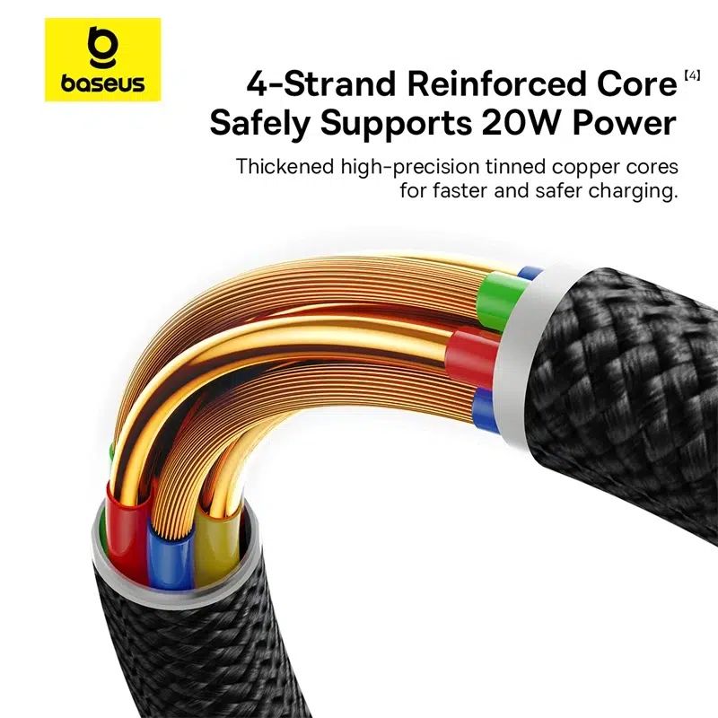 Baseus Dura Series 20W Type-C to Lightning Fast Charging Cable 2m Black/Gold