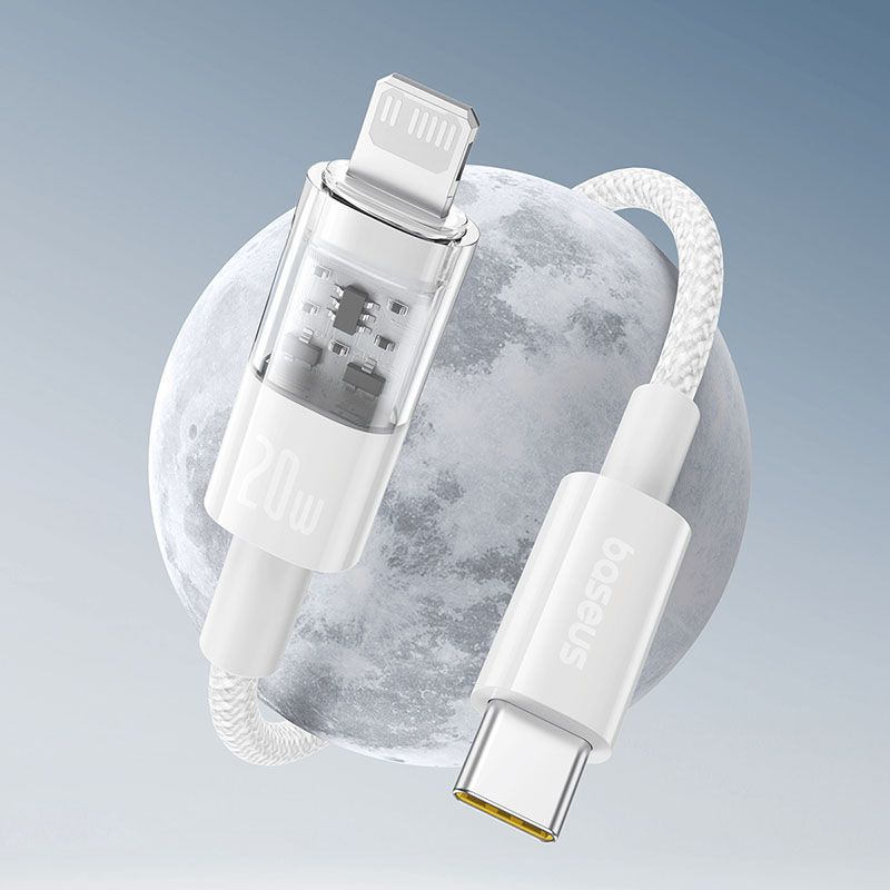 Baseus Gem Series 20W Type-C to Lighting Fast Charging Data cable 1m White