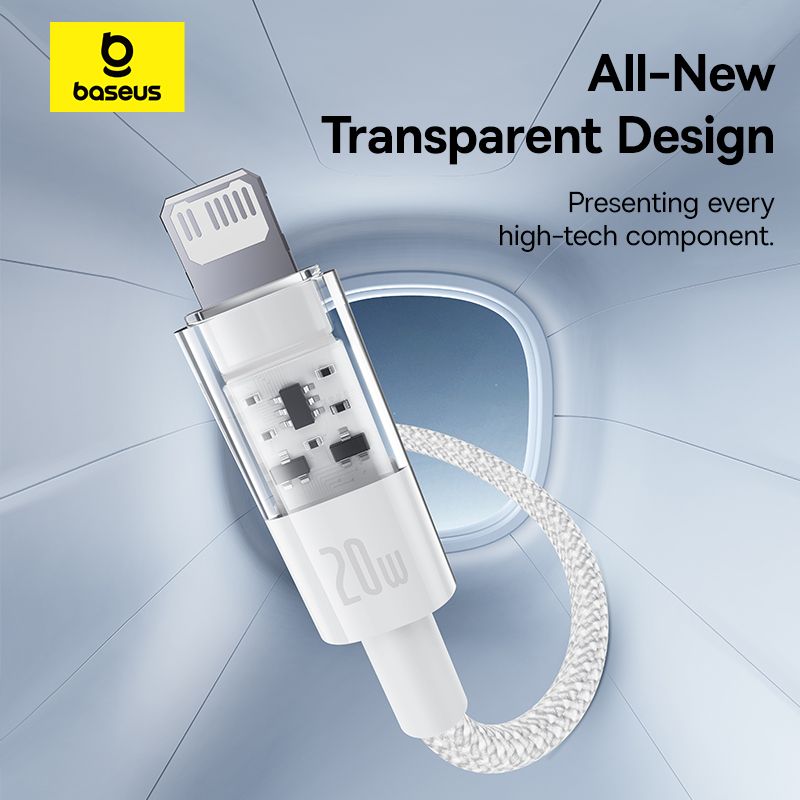 Baseus Gem Series 20W Type-C to Lighting Fast Charging Data cable 1m White