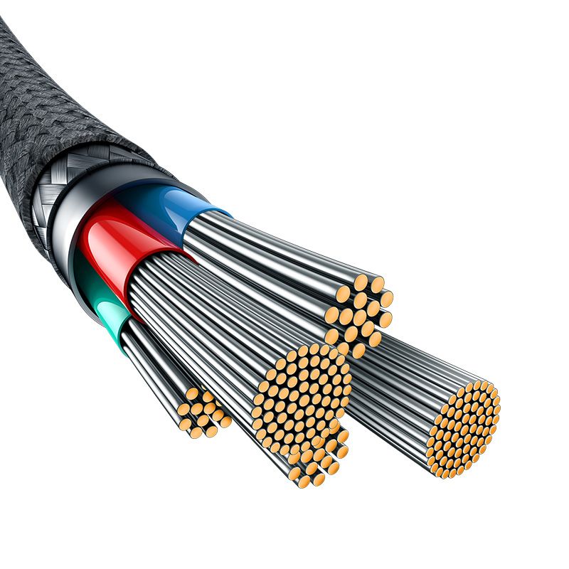 Baseus Unbreakable Series Fast Charging Data Cable Type-C to Lightning 20W Cluster 2m Black