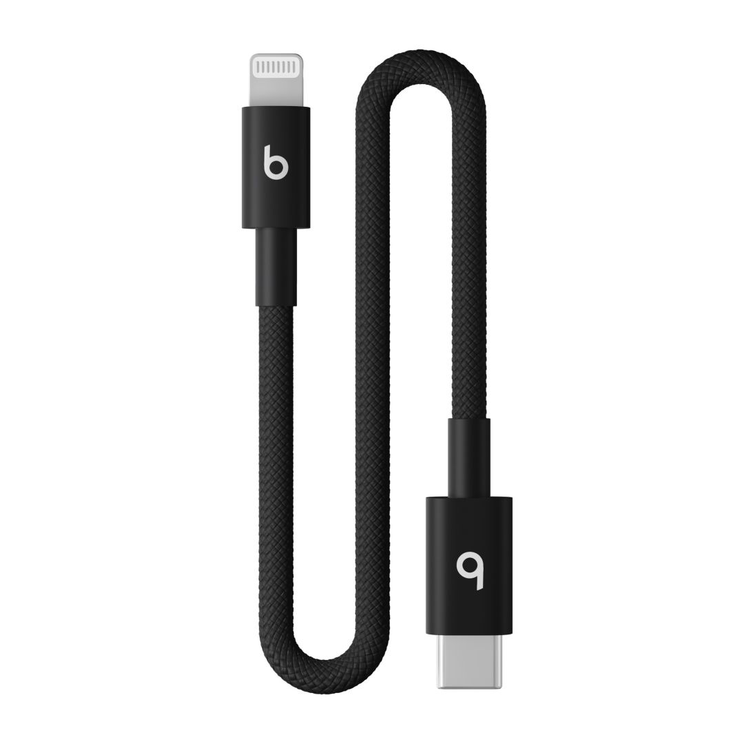 Apple Beats USB-C to Lightning Woven Short Cable 0,2m Bolt Black