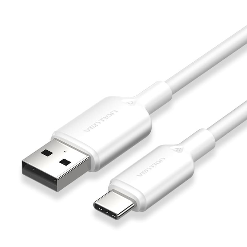 Vention Vention USB 2.0 A Male to C Male 3A PVC Type cable 1m White