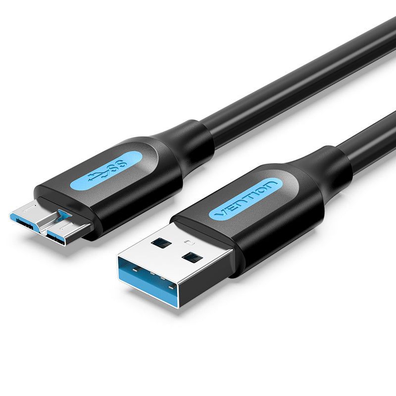Vention USB 3.0 A Male to Micro-B Male PVC Type cable 1,5m Black