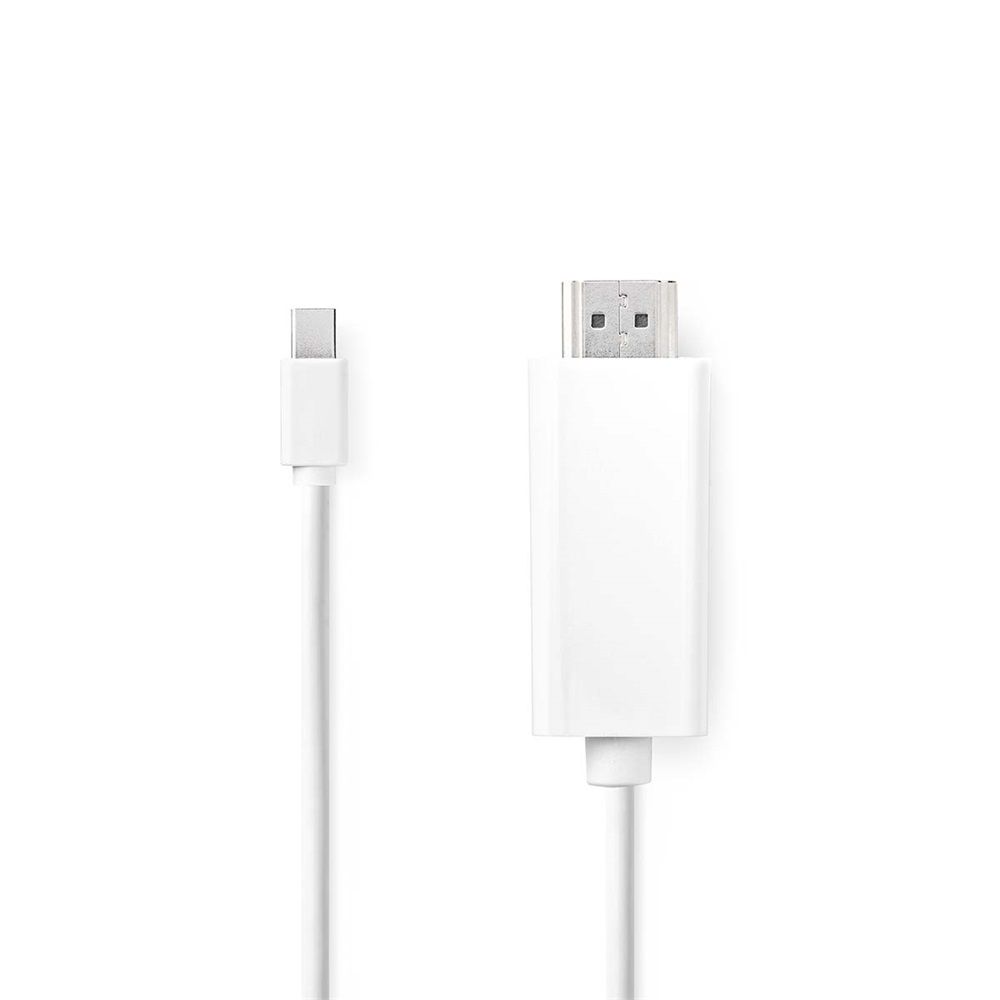 Nedis mini Display port to HDMI Cable 2m White