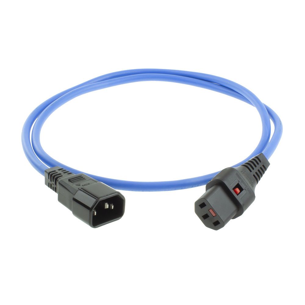 ACT Powercord C13 IEC Lock - C14 3m Blue