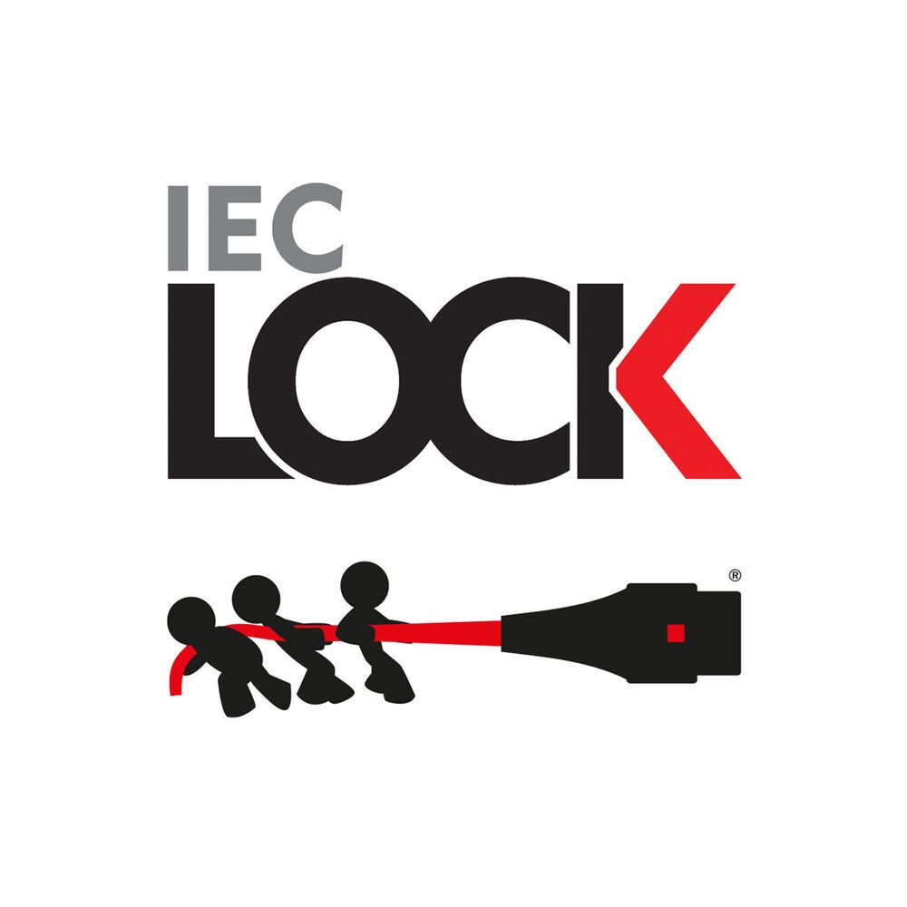 ACT Powercord C13 IEC Lock open end 2m Black 5-Pack