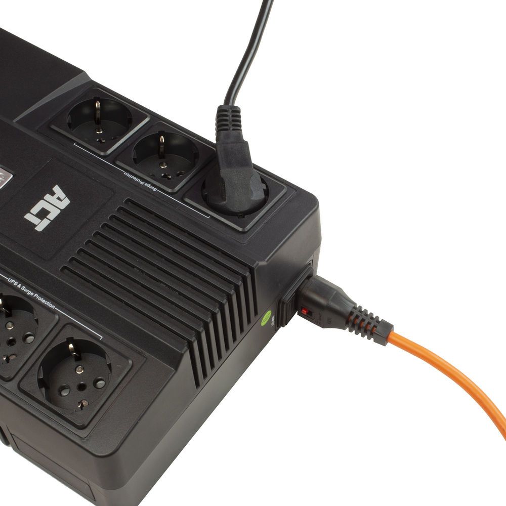 ACT Powercord C13 IEC Lock open end 3m Orange