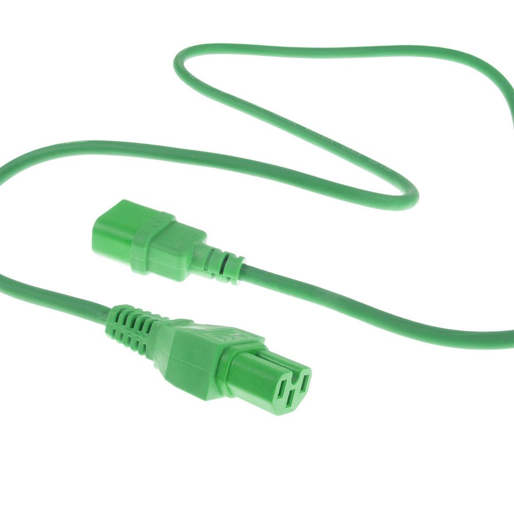ACT Powercord C14 - C15 2m Green